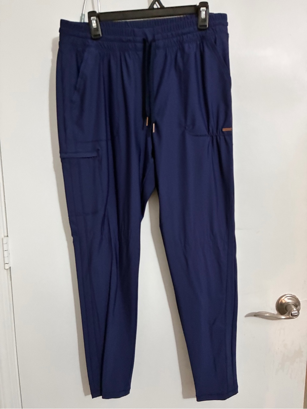 Women’s Navy Cargo Pants with Drawstring